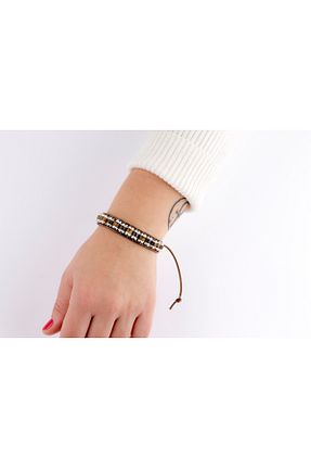 دستبند جواهر قهوه ای زنانه EQdesignBYPelin - کد 905082982