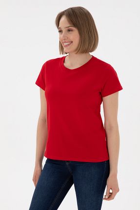 تیشرت قرمز زنانه رگولار U.S. Polo Assn. - کد 905103797