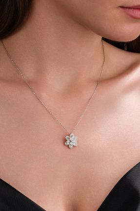 گردنبند نقره طوسی زنانه 925 عیار bs begisilver - کد 905102887