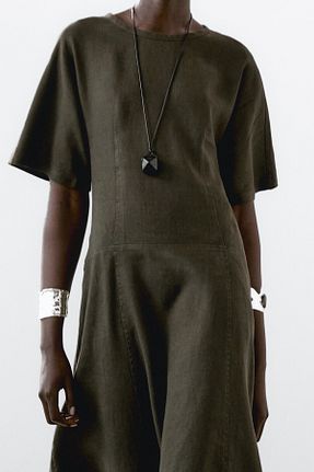 لباس سبز زنانه بافتنی Massimo Dutti - کد 905104810