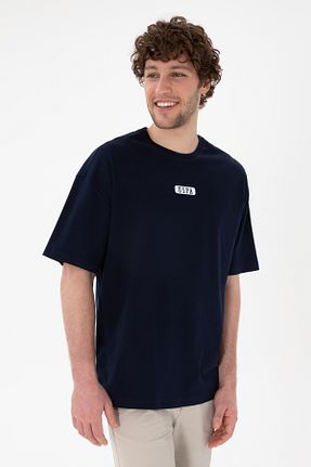 تیشرت سرمه ای مردانه اورسایز U.S. Polo Assn. - کد 905105411