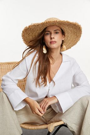 پیراهن سفید زنانه Relaxed Mudo - کد 837055007