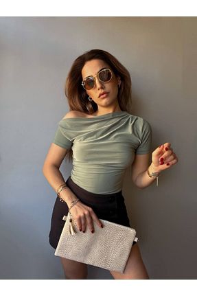 بلوز سبز زنانه ساده Butik Beyza - کد 905107336