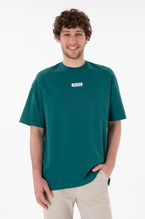 تیشرت سبز مردانه اورسایز U.S. Polo Assn. - کد 905105404