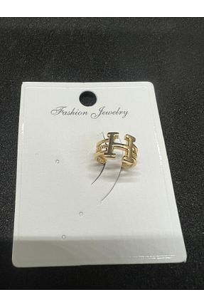 گوشواره غضروفی جواهر طلائی زنانه استیل ضد زنگ Butik - کد 904816203