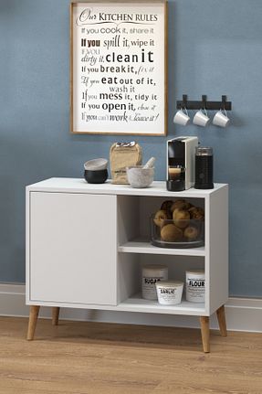 کابینت چند منظوره سفید Suntalam Monte Sehpa - کد 905123442