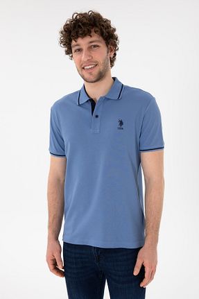پولوشرت آبی مردانه پنبه ای U.S. Polo Assn. - کد 905129176