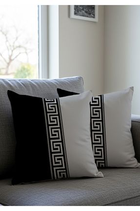 کوسن و روکش کوسن مشکی مخمل Artvibe - کد 905133498