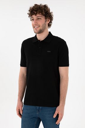 پولوشرت مشکی مردانه پنبه ای U.S. Polo Assn. - کد 905147364