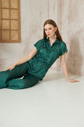 سرهمی سبز زنانه آستین کوتاه Yıldızistan - کد 825419405