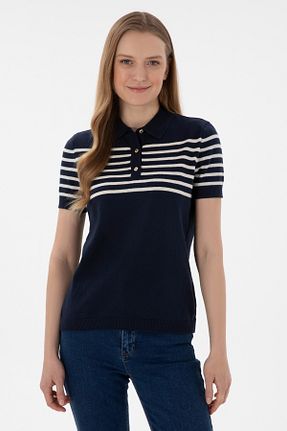 پلیور سرمه ای زنانه ساده U.S. Polo Assn. - کد 905166867