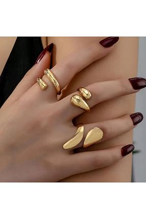 انگشتر جواهر زرد زنانه فلزی GIFTPALACE - کد 917291825