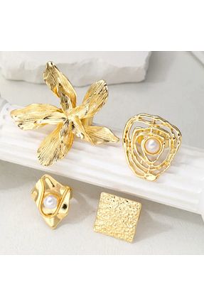 انگشتر جواهر زرد زنانه فلزی GIFTPALACE - کد 917266708
