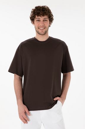 تیشرت قهوه ای مردانه یقه دوچرخه U.S. Polo Assn. - کد 905246124