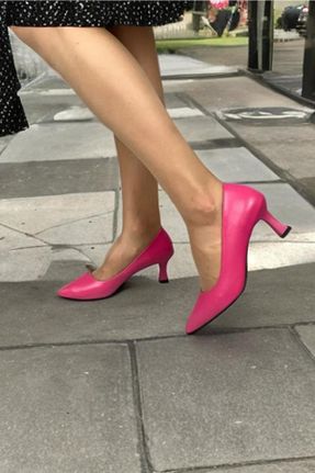 کفش پاشنه بلند کلاسیک رنگی زنانه چرم مصنوعی Preshley - کد 901884228