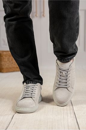 کفش اسنیکر طوسی مردانه چرم اصل DAXİS Sportwear Company - کد 905060133