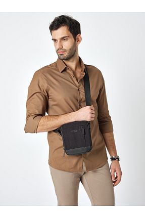 کیف دوشی قهوه ای مردانه چرم مصنوعی Pierre Cardin - کد 861422858