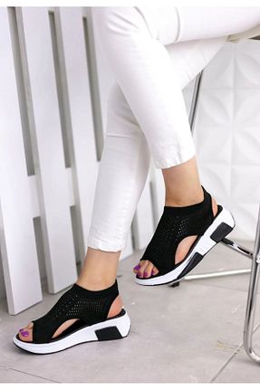 صندل اسپرت مشکی زنانه پارچه ای otuzbesshoes - کد 105117783