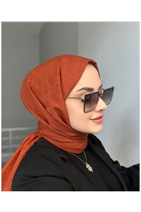 شال نارنجی زنانه پنبه ای helya scarf - کد 905268886