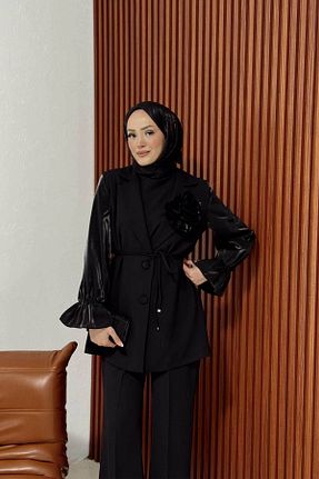 ست بالاتنه و پائین تنه مشکی زنانه Melike Tatar - کد 905267884