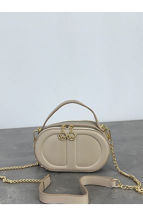 کیف دوشی بژ زنانه چرم مصنوعی ESNASTORE - کد 905145285