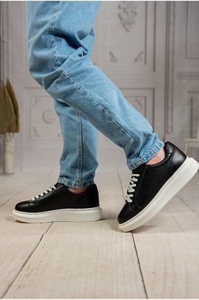 کفش اسنیکر مشکی مردانه چرم اصل DAXİS Sportwear Company - کد 905284059