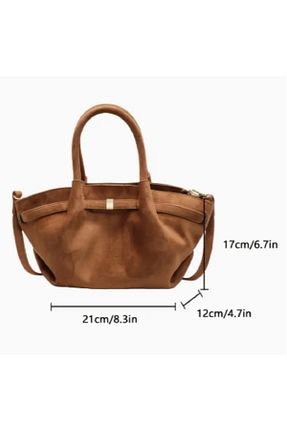 کیف دوشی قهوه ای زنانه جیر TChic - کد 905290271