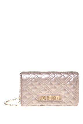 کیف پستچی بژ زنانه Love Moschino - کد 905288301