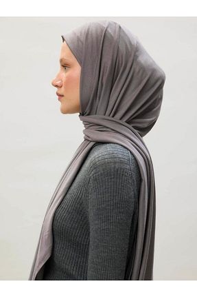 شال طوسی زنانه پنبه ای skycott - کد 905291460