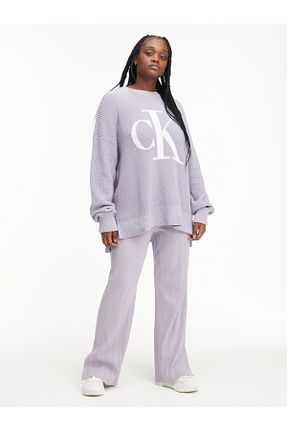 شلوار بنفش زنانه Straight Calvin Klein - کد 905293003