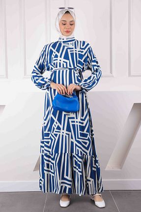 لباس حجاب سرمه ای زنانه رگولار İmajButik - کد 905314135