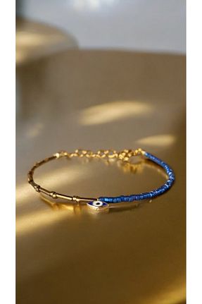 دستبند جواهر آبی زنانه منجق Bensei Takı Dükkanı - کد 887771117