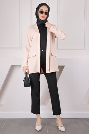 کت حجاب بژ زنانه رگولار İmajButik - کد 905315258