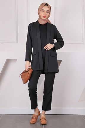 کت حجاب مشکی زنانه رگولار İmajButik - کد 905315049