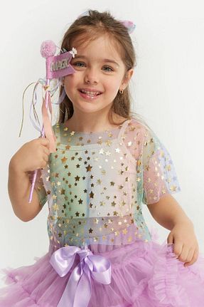 تیشرت صورتی بچه گانه رگولار Le Mabelle - کد 815118925