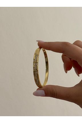 دستبند استیل (فولاد) طلائی استیل ضد زنگ Akiha Aksesuar - کد 905335069
