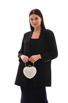 کیف مجلسی سفید زنانه فلزی MGEStore - کد 842983216