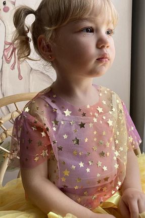 تیشرت زرد بچه گانه رگولار Le Mabelle - کد 830896468