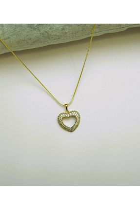 گردنبند استیل ( فولاد ) طلائی Pelek Butik - کد 905352962