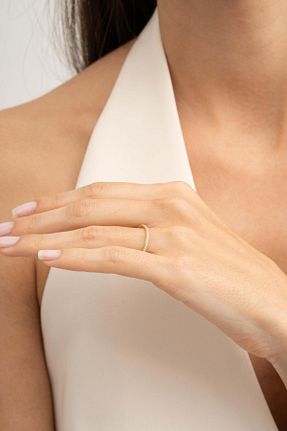 انگشتر نقره طلائی زنانه زیرکن Sümer Telkari - کد 905363185