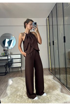 ست بالاتنه و پائین تنه رنگی زنانه بافتنی NET OF NOT - کد 905362356