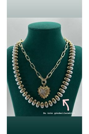 گردنبند استیل ( فولاد ) زرد زنانه استیل (فولاد) Opia JEWELRY - کد 905384624