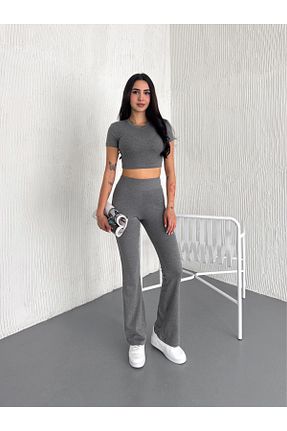 ست بالاتنه و پائین تنه مشکی زنانه بافتنی Cistern İstanbul - کد 905385026