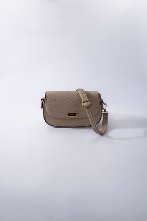 کیف دوشی قهوه ای زنانه چرم مصنوعی ÇANTA - کد 905390929