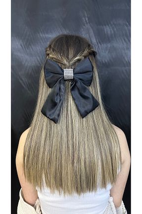 گیره سر مشکی زنانه ساتن MegssStore - کد 905390336