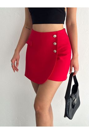 دامن قرمز زنانه پارچه Aida Fashion - کد 920341124