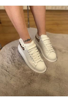 کفش اسنیکر سفید زنانه بند دار Butik - کد 905407795