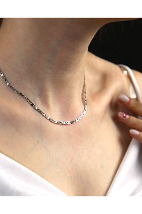 گردنبند استیل ( فولاد ) زنانه استیل (فولاد) MARCİELO Accessories - کد 901644800