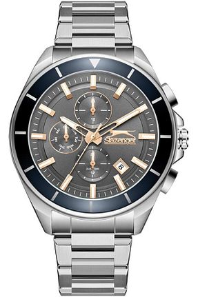 ساعت مچی طوسی مردانه 45 میلی متر Slazenger - کد 902024198