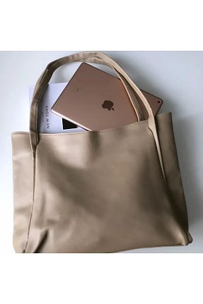 کیف دوشی بژ زنانه چرم مصنوعی Butik - کد 905482127